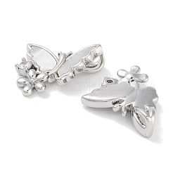 Brass Micro Pave Cubic Zirconia Pendants&nbsp;KK-C051-36P