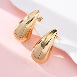 Teardrop 304 Stainless Steel Stud Earrings for Women&nbsp;EJEW-A125-06G