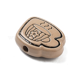 Spray Painted Alloy Beads&nbsp;FIND-C064-01C