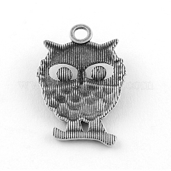Tibetan Style Alloy Pendant Rhinestone Settings&nbsp;TIBE-Q050-47AS-LF