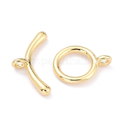 Rack Plating Brass Toggle Clasps&nbsp;X-KK-B036-09G