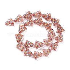Handmade Bumpy Glass Beads Strands&nbsp;LAMP-F032-08C