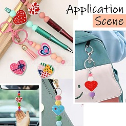 16Pcs 8 Colors Silicone Beads&nbsp;FIND-CJ0003-10