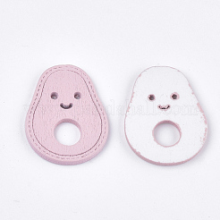 Painted Poplar Wood Pendants&nbsp;WOOD-T021-30E