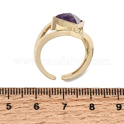 Brass Micro Pave Cubic Zirconia Cuff Rings for Women&nbsp;GG-CBA7610-11G-04