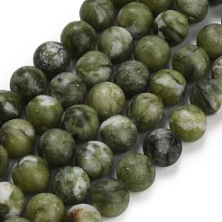 Natural Chinese Jade Beads Strands&nbsp;G-P626-10mm-01B