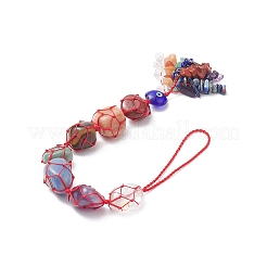 7 Chakra Nuggets Natural Gemstone Pocket Pendant Decorations&nbsp;HJEW-JM01049-04
