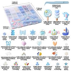 ABS Plastic Imitation Pearl & Polymer Clay & Acrylic & Resin Cabochons Findings Kits&nbsp;DIY-FS0009-76