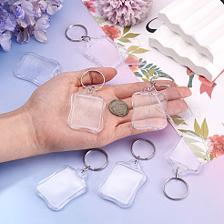 20Pcs Acrylic Photo Frame Keychains&nbsp;AJEW-TA0003-60