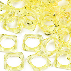 Transparent Acrylic Finger Rings&nbsp;RJEW-T010-03H
