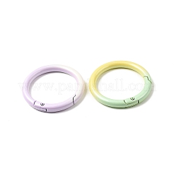 Spray Paint Alloy Spring Gate Rings&nbsp;FIND-C086-03C
