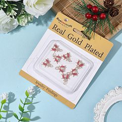 8Pcs Brass Enamel Pendants&nbsp;KK-BBC0021-89