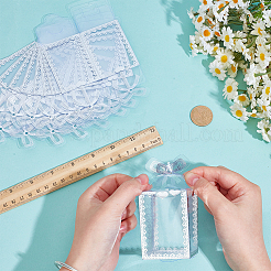 Folding Heart Print Transparent PVC Gift Packing Boxes&nbsp;CON-WH0085-192A-02