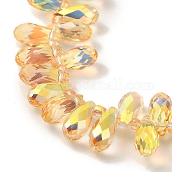 Electroplate Glass Beads Strands&nbsp;EGLA-B006-01A-HP03