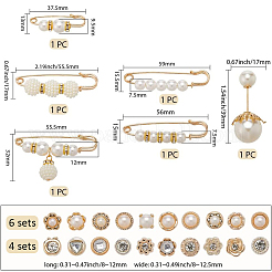 Alloy Safety Pin Brooch&nbsp;AJEW-SP0002-11