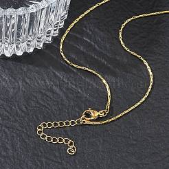 1.2MM 304 Stainless Steel Boston Link Chain Necklaces&nbsp;NJEW-D328-01G-04