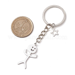 Alloy & Stainless Steel Keychain&nbsp;KEYC-JKC00901