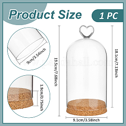 Glass Dome Cover&nbsp;AJEW-WH0604-68D