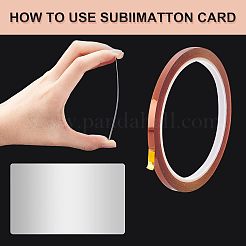 Aluminum Blank Thermal Transfer Business Cards&nbsp;DIY-NB0005-07