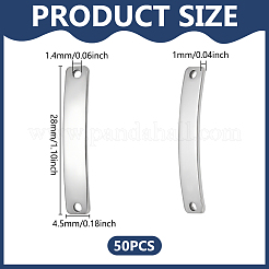 50Pcs 201 Stainless Steel Links/Connectors&nbsp;STAS-UN0063-29