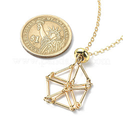 Stainless Steel Macrame Pouch Empty Stone Holder for Pendant Necklaces Making&nbsp;NJEW-TA00121-01