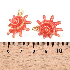 Brass Enamel Pendants&nbsp;KK-CBA57A9-04G