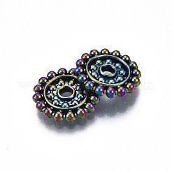 Rack Plating Rainbow Color Alloy Beads&nbsp;PALLOY-S180-354