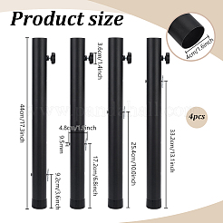 4Pcs Carbon Steel Table Leg Extender&nbsp;FIND-WH0139-977