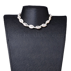Cowrie Shell Choker Necklaces&nbsp;X-NJEW-JN02388-01