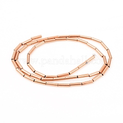 PVD Vacuum Plating Non-magnetic Synthetic Hematite Beads Strands&nbsp;G-F682-02-RG