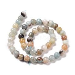 Natural Flower Amazonite Beads Strands&nbsp;G-E571-26B