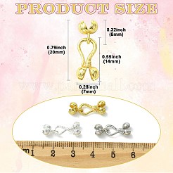 6Pcs 3 Colors Zinc Alloy S-Hook Clasps&nbsp;FIND-CJ0005-10