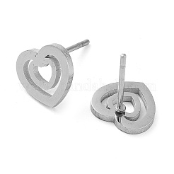 Non-Tarnish 304 Stainless Steel Stud Earrings&nbsp;EJEW-M242-02F-P