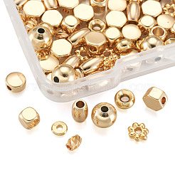 90Pcs 9 Style Brass Spacer Beads&nbsp;KK-CD0001-16G