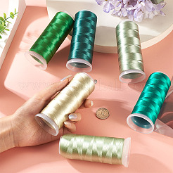 6 Rolls 6 Colors Velour Crochet Threads&nbsp;AJEW-TA0002-76