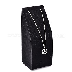 Wood Necklace Rectangle Displays&nbsp;NDIS-L001-12B