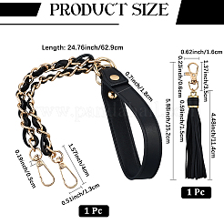 1Pc Imitation Leather Alloy Purse Chains&nbsp;DIY-CL0002-25A
