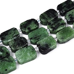 Natural Ruby in Zoisite Beads Strands&nbsp;G-C098-A38-01