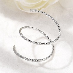 Adjustable 304 Stainless Steel Cuff Rings&nbsp;RJEW-D335-02P