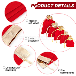 5 Style Velvet Packing Pouches&nbsp;TP-PH0001-16