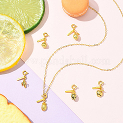 6pcs 6 Styles Brass Pendants&nbsp;KK-CJ0003-36