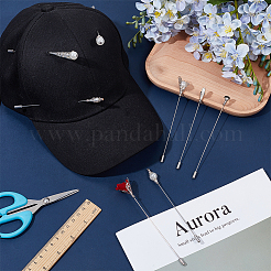 8Pcs 8 Styles Brass Brooch Pin&nbsp;JEWB-DR00021