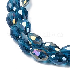 Transparent Electroplate Glass Beads Strands&nbsp;EGLA-N013-T6mm-B25