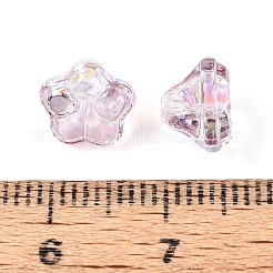 Electroplate Transparent Glass Beads Strands&nbsp;EGLA-N055-03A-08