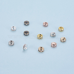 Brass Rhinestone Spacer Beads&nbsp;RB-JP0002-12-NF