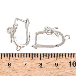 Brass Hoop Earring Findings&nbsp;KK-CBA5558-02P