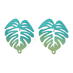 Spray Painted Iron Stud Earring Findings&nbsp;IFIN-N008-019-A01