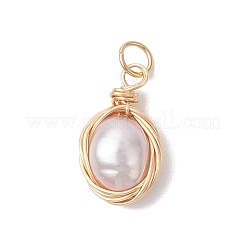 Natural Cultured Freshwater Pearl Potato Pendants&nbsp;PALLOY-JF04767