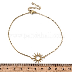 304 Stainless Steel Sun Link Bracelets&nbsp;BJEW-F521-02G