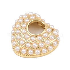 Brass ABS Plastic Pearl Pendants&nbsp;KK-L251-03G
